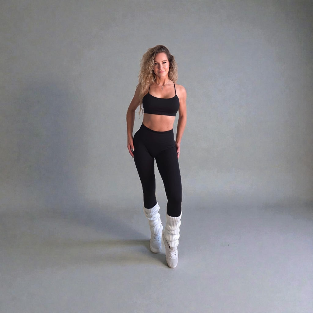 the one body iconic seamless sculpt legging in black — full length